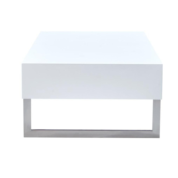 Журнальный стол Лотос, белый лак - фото 1