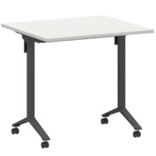 Фотография товара Стол мобильный складной белый, антрацит, 22 мм, 80*70 от компании ChiedoCover.