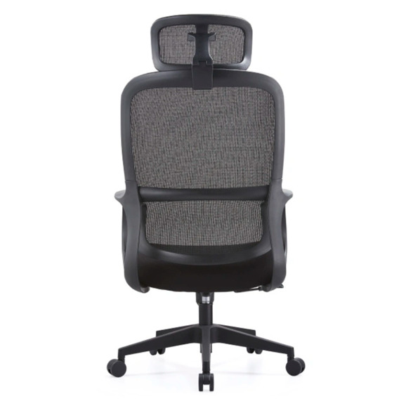 Офисное поворотное кресло Sparx loki hr black / black, mesh / fabric , черный - фото 5