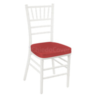 Настоящее фото товара Подушка 01 для стула Кьявари, 5см, красная, произведённого компанией ChiedoCover