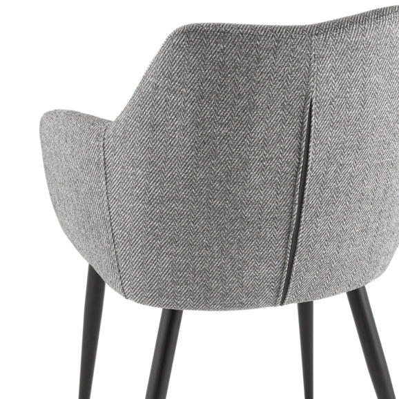 Стул обеденный Katys, серый, елочка - фото 6