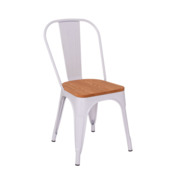 Фотография товара Стул Tolix Wood, белый от компании ChiedoCover.