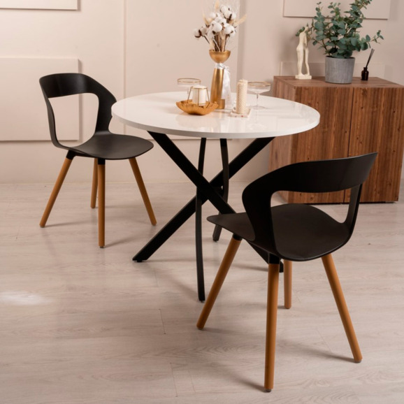 Стул Chart, черный, бежевый Стул Chart, черный, бежевый - фото 3