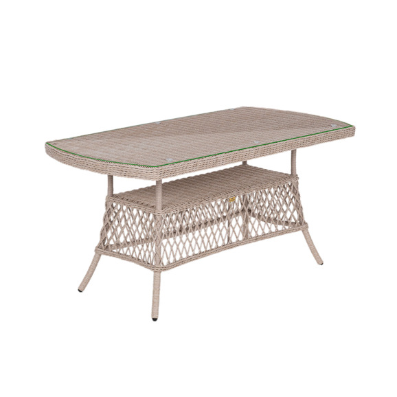 Стол Navo, ирбис, ротанг - фото 1