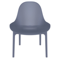 Настоящее фото товара Лаунж-кресло пластиковое Грау, темно-серый, произведённого компанией ChiedoCover