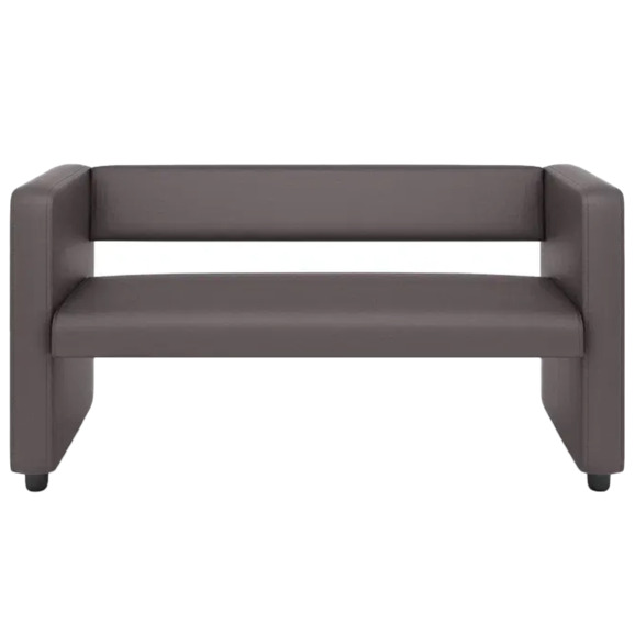 Диван Тепал, экокожа, коричневый - фото 2