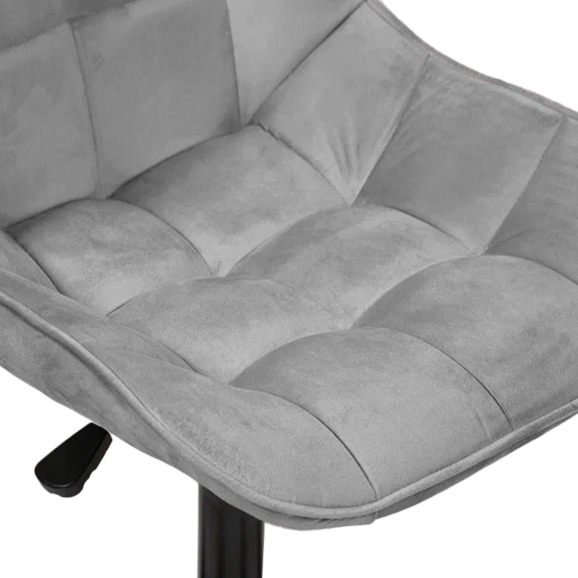 Стул Мускус, пластик, велюр, серый, черный - фото 6