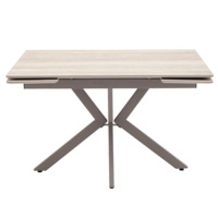 Фотография товара Стол раскладной Maru 120-180/80/76 см, металл, капучино от компании ChiedoCover.