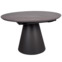 Настоящее фото товара Стол обеденный Rise, эффект серого мрамора, черный, произведённого компанией ChiedoCover