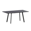 Стол раздвижной Рольф 1100+300 Р20 даркстоун, черный муар