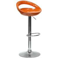 Настоящее фото товара Барный стул Disco, оранжевый глянец, произведённого компанией ChiedoCover