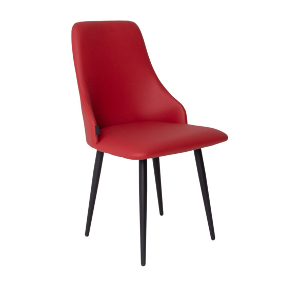 Стул Аэр, экокожа Ecotex 3021, ножки металл 32*18 RAL 3020 - фото 1