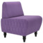 Настоящее фото товара Кресло Лотик велюр, фиолетовый, произведённого компанией ChiedoCover