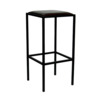 Табурет Лофт-11 М, экокожа BLACK, каркас черный муар Ral 9005