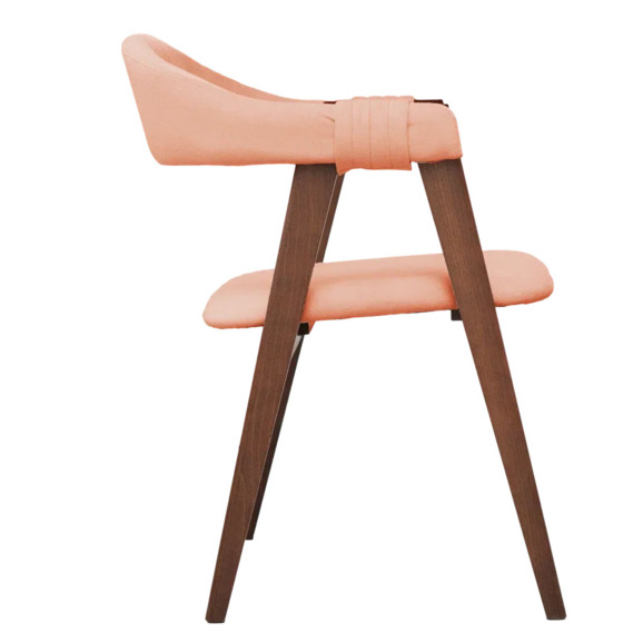 Полукресло Дольче, велюр Дакота 09, каркас орех - фото 3