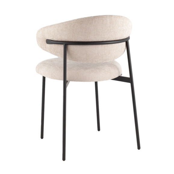 Стул Эван, шенилл, каркас бежевый - фото 4