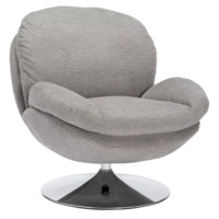 Настоящее фото товара Кресло Trove, серый, хром, произведённого компанией ChiedoCover