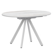 Фотография товара Стол раздвижной Лаки мини 900+300мм, фрост, белый муар от компании ChiedoCover.