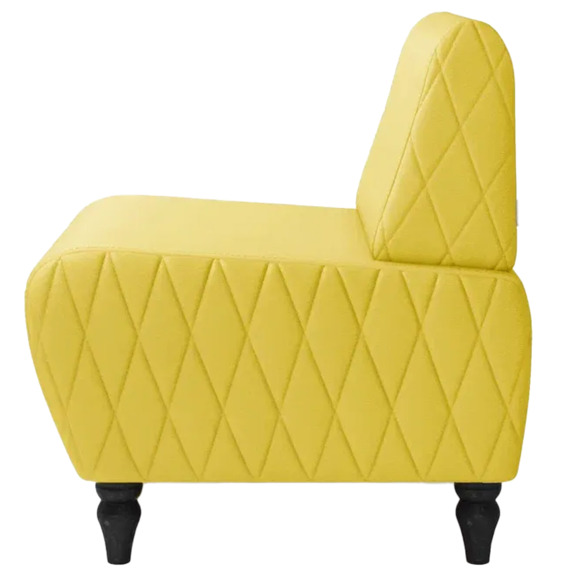 Кресло Лотик экокожа, желтый Кресло Лотик экокожа, желтый - фото 4