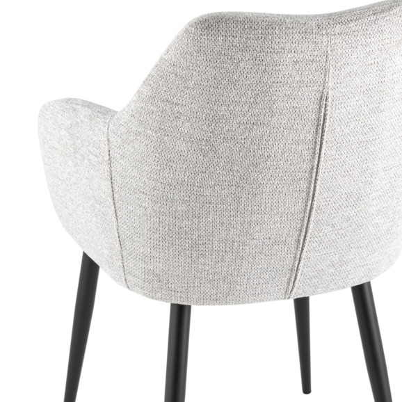 Стул обеденный Katys, светло-серый, рогожка - фото 6