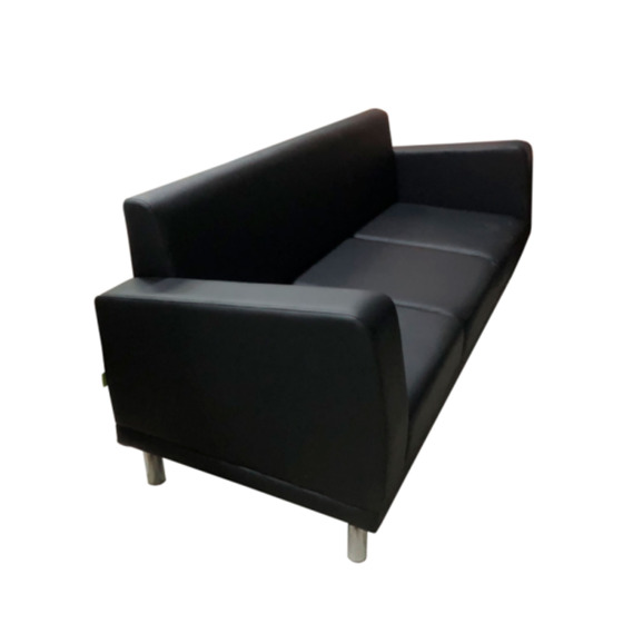 Диван Таура Люкс трехместный, черный - фото 1