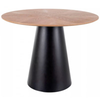 Настоящее фото товара Стол обеденный Tome, дуб, черный, произведённого компанией ChiedoCover