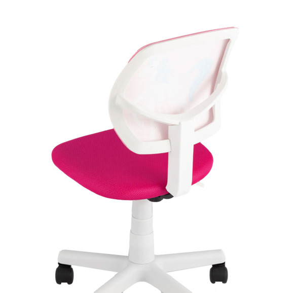 Кресло компьютерное детское ЛОЛО Unicorn, пластик, белый - фото 2
