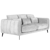 Фотография товара Диван Амстердам трёхместный, светло-серый, черный от компании ChiedoCover.