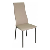 Фотография товара Стул Lima, ножки черные, бежевая экокожа от компании ChiedoCover.