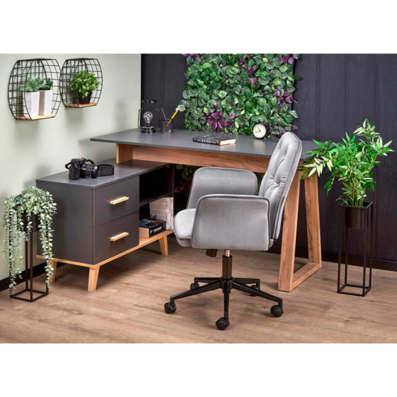 Стол письменный Trunk, дуб вотан, антрацит Стол письменный Trunk, дуб вотан, антрацит - фото 8