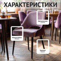 Фотография товара Стул Мила, фиолетовый от компании ChiedoCover.