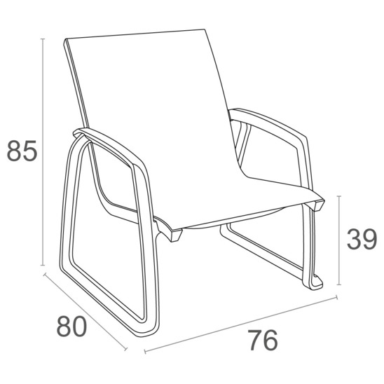 Кресло пластиковое Фронте, белый - фото 7