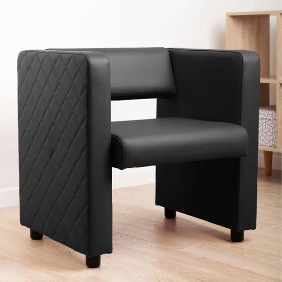 Кресло Тепал, экокожа, черный - фото 4