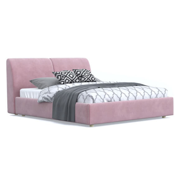 Кровать Бекка, Chenille Pink - фото 5