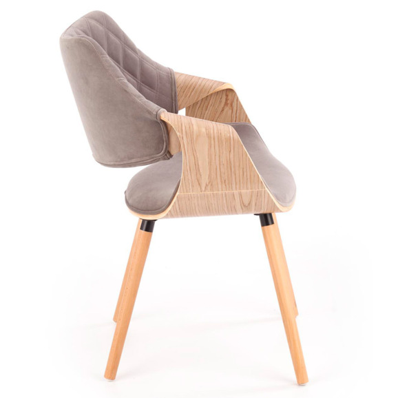 Стул Quasar, дуб, серый - фото 3