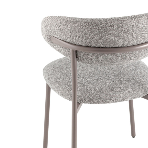 Стул обеденный Ayla, серый, серые ножки Стул обеденный Ayla, серый, серые ножки - фото 7