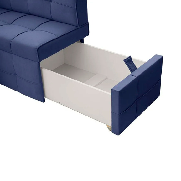 Угловой диван для кухни Атлант Плюс, синий, правый Угловой диван для кухни Атлант Плюс, синий, правый - фото 4