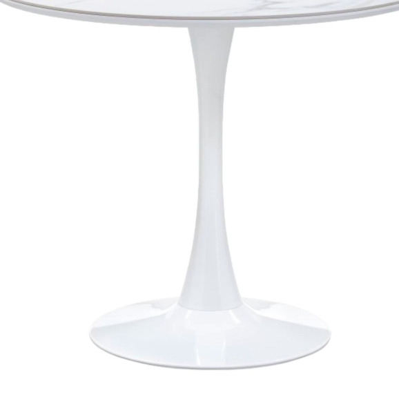 Стол Тулип белый мрамор / белый Стол Тулип белый мрамор / белый - фото 4