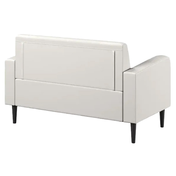 Диван Папилла, экокожа, 132 см, белый - фото 3