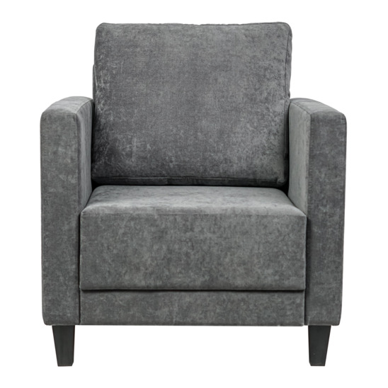 Кресло Wiiki, велюр Velvet lux  17 серый - фото 2