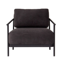 Фотография товара Кресло лофт Токо, велюр Тедди 020, каркас черный муар от компании ChiedoCover.