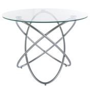 Фотография товара Стол обеденный Anvil, прозрачный, хром от компании ChiedoCover.