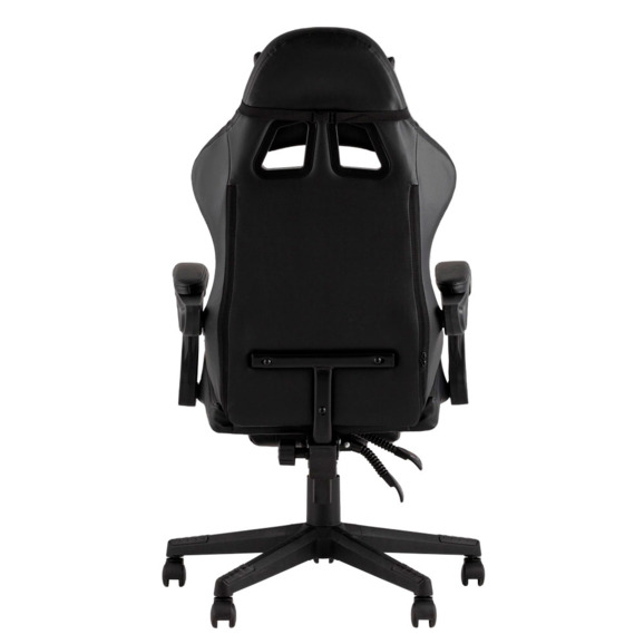 Кресло спортивное TopChairs Prophet с оттоманкой черный - фото 4