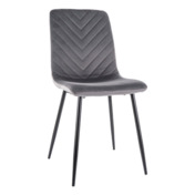 Фотография товара Стул кухонный Nocturne, серый, черный от компании ChiedoCover.