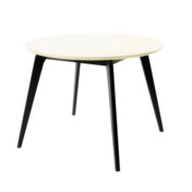 Фотография товара Стол Arki К 100 чёрный/слоновая кость от компании ChiedoCover.