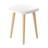 Фотография товара Табурет Серена-2, дуб нордик, экокожа белая матовая от компании ChiedoCover.
