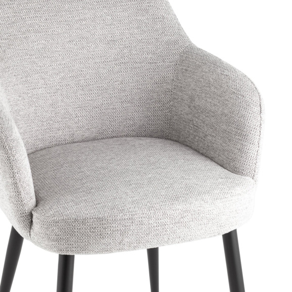 Стул обеденный Katys, светло-серый, рогожка - фото 7