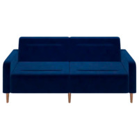 Фотография Диван Папилла, велюр, 202 см, cиний Фотография товара Диван Папилла, велюр, 202 см, cиний от компании ChiedoCover.
