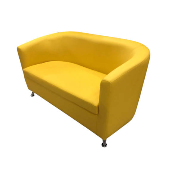 Диван Вейв двухместный, желтый - фото 4