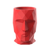 Настоящее фото товара Кашпо Шилонг матовое красное, произведённого компанией ChiedoCover